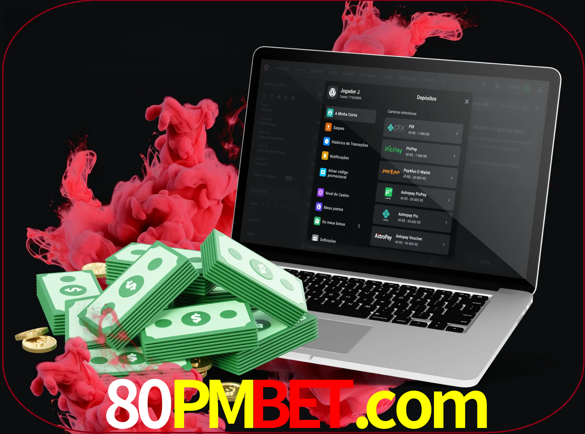Para efetuar um depósito na sua conta 80pmbet, basta escolher o método de depósito e especificar o montante.