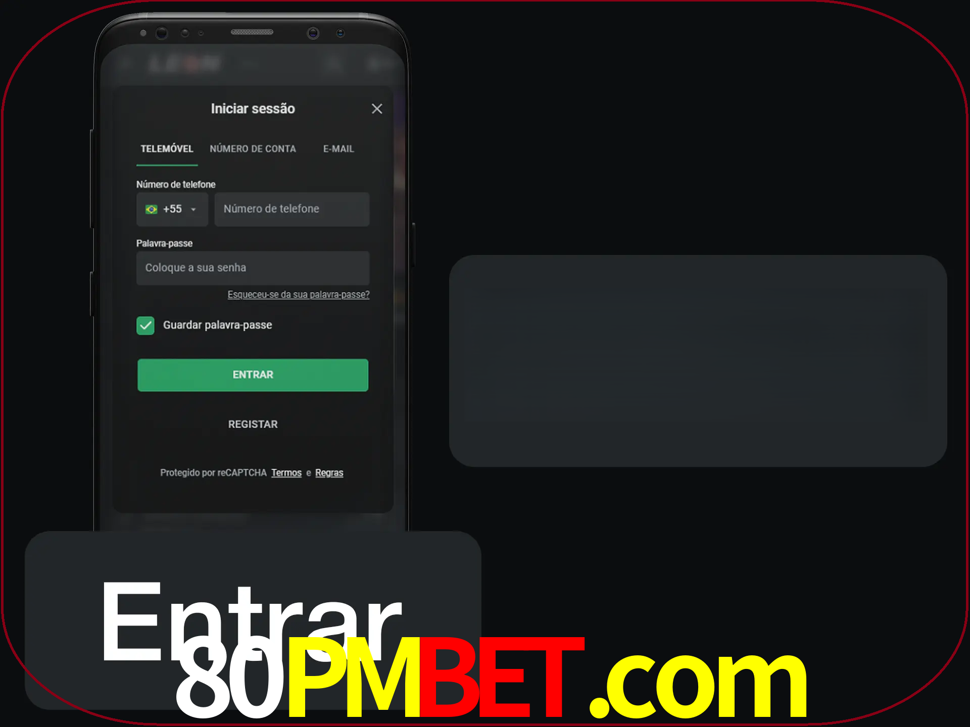 Faça o login para começar a apostar e jogar no cassino.